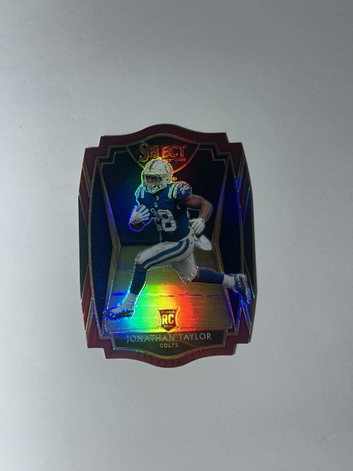 2020 Panini Select #153 Jonathan Taylor RC *1 Maroon Prizm Die Cut Rookie