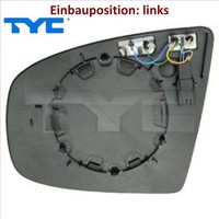 TYC 303-0114-1 Spiegelglas FüR AußEnspiegel Links FüR BMW