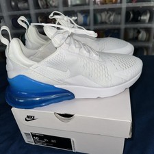 Preços baixos em Nike Air Max 270 White Photo Blue