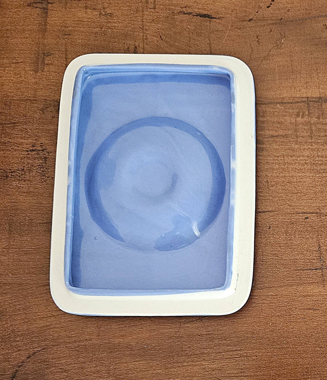 Vintage Hall China Co Westinghouse Blue Lidded Refrigerator Dish