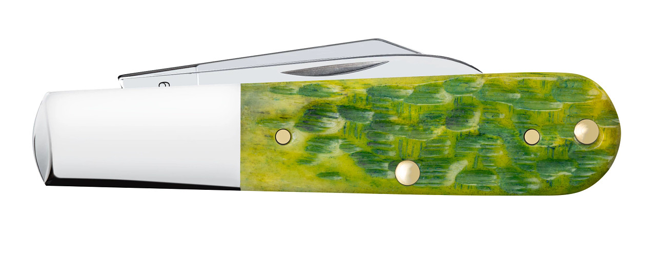 Case xx Knives Barlow Jigged Green Apple Bone 27865 Pocket Knife Stainless