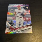 MIKE TROUT 2017 Topps Chrome REFRACTOR #200 Angels Baseball Card (f3)