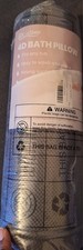 LuxStep Bathtub Pillow, Gray Mesh, Suction, Easy Wash, 14.6 x 12.6 in