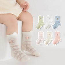 Summer Thin Children's Socks For Girls Boys Soft Kids Cotton Breathable Mesh Soc