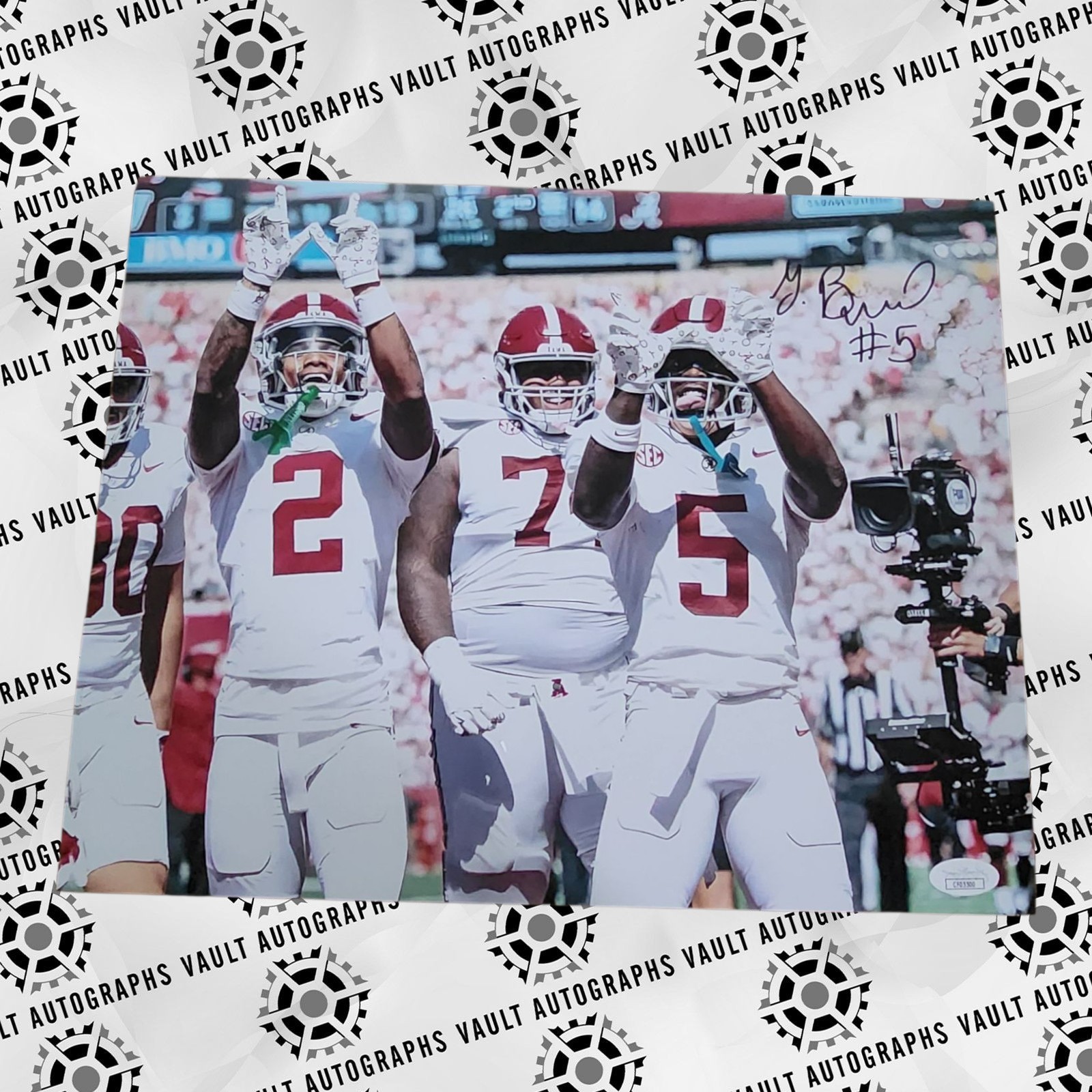 Germie Bernard Autographed Signed Alabama Crimson Tide 11x14 Photo Football JSA COA NCAA 