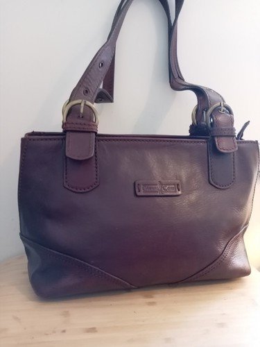 GIANNI CONTI Tan Shoulder Bag Quality Italian Leather Handbag. - Picture 4 of 14