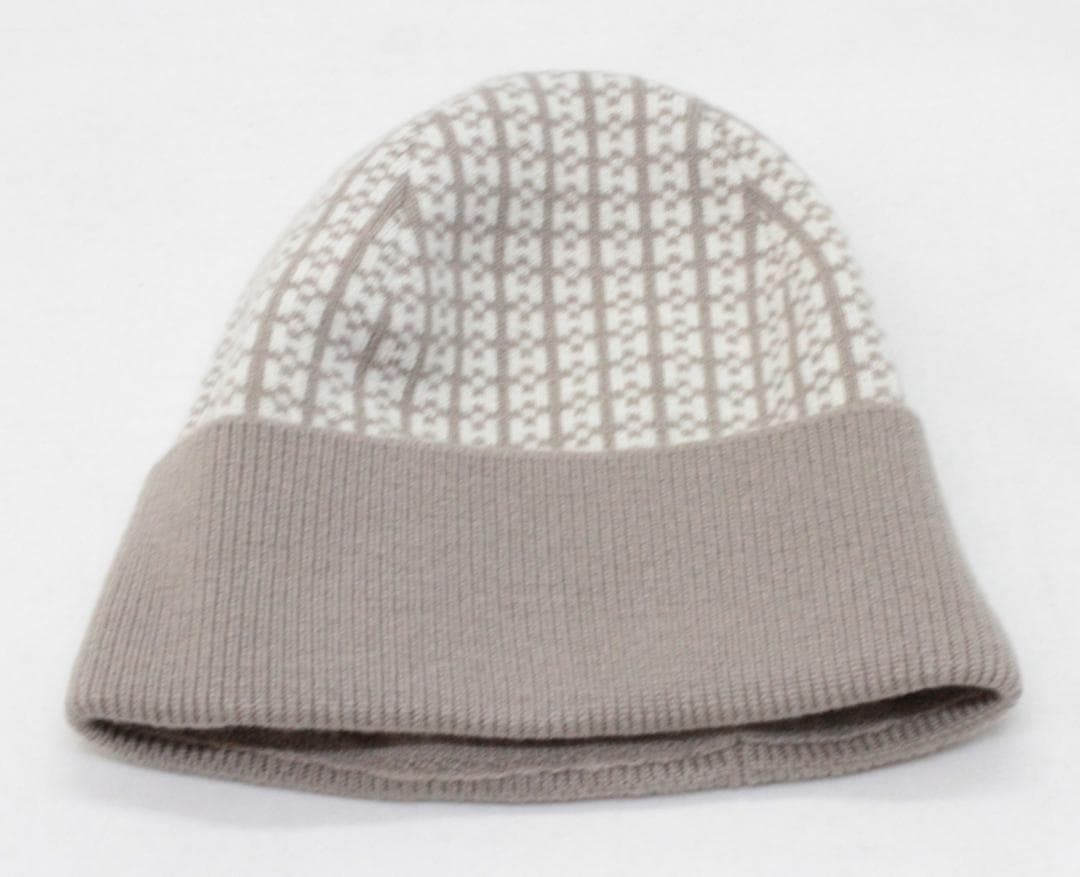 Hermes H Logo Cashmere 100 Knit Hat thumbnail 2