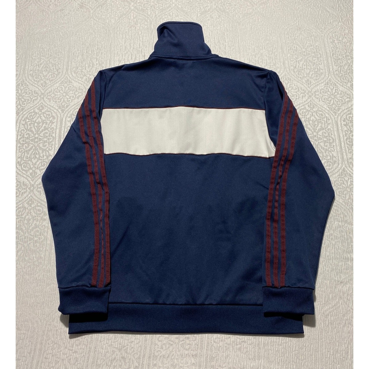 Adidas Originals ジャケット Adidas Originals Mens Track Jacket Navy Blue White Burgundy Full