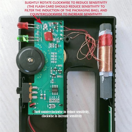 Metal detector portatile regolabile Wpp123 filo tubo rilevatore di potenza scanner da parete - Foto 9 di 12