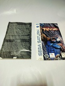 Primal Rage Sega Saturn. manual missing back cover. tested and working.