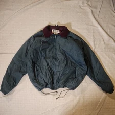 Vtg 90s Columbia Jacket L Green Sport Zip Up 92