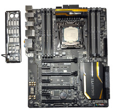GIGABYTE GA-X99-UD4 DDR4 Motherboard W/ Intel core i7-5820k & I/O SHIELD