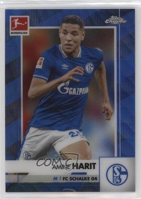 2020-21 Topps Chrome Bundesliga Blue Wave Refractor 107/150 Amine Harit #86 13kb