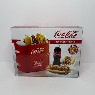 Coca Cola Pop-Up Hot Dog Toaster Red HDT600COKE Nostalgia Brand New Sealed