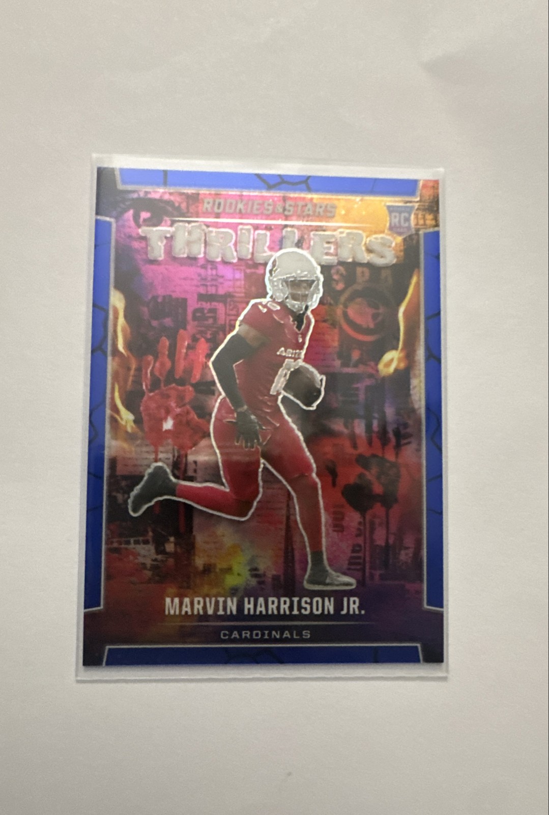 Marvin Harrison Jr. Panini Rookies & Stars Thrillers #TMHJ Blue