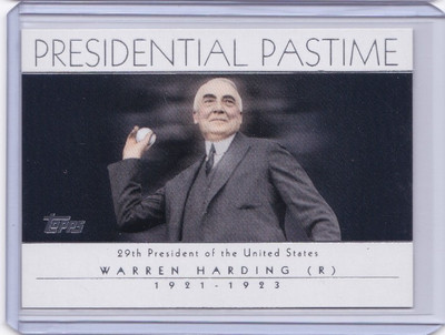 2004 Topps Presidential Pastime PP28 WARREN HARDING ID5