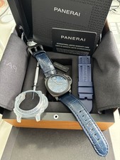 PANERAI LUMINOR MARINA CARBON CARBOTECH BLU NOTTE - PAM01664 PAM1664 Full Set.