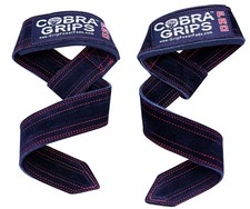 Lifting Straps Suede Leather Deadlift by Cobra Grips Weightlifting Wrist Supp...
