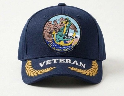 Customized Name Embroidered Hat Uss Walworth County Lst-1164 2, Veteran Cap