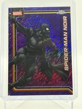 2026 Topps Chrome Marvel #165 Spider-Man Noir Purple Shimmer Refractor /75