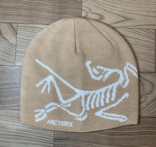 NWT Arc'teryx Bird Head Toque Beanie Beige Wool Knit Unisex Ski Winter Hat