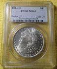 PCGS  / MS  65 / 1884 - O / MORGAN DOLLAR