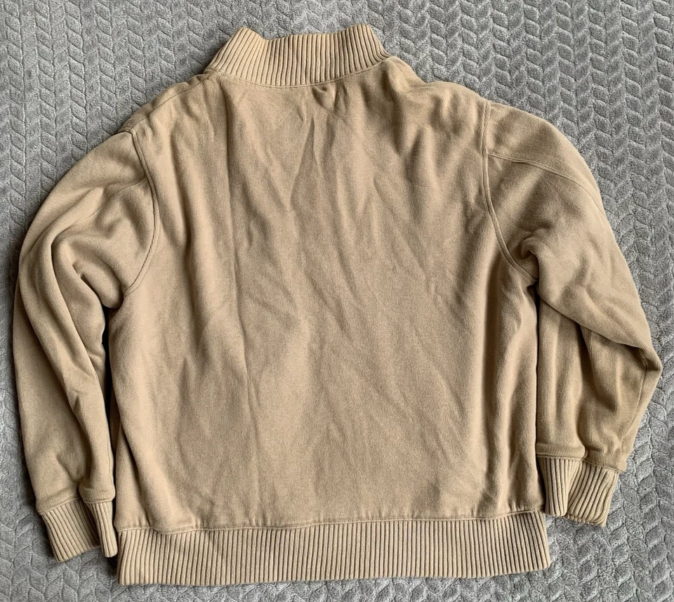 Blue Harbour M&S Beige Sand Fur Style Lining Harrington Jacket Size XL *see desc - Image 2 of 4