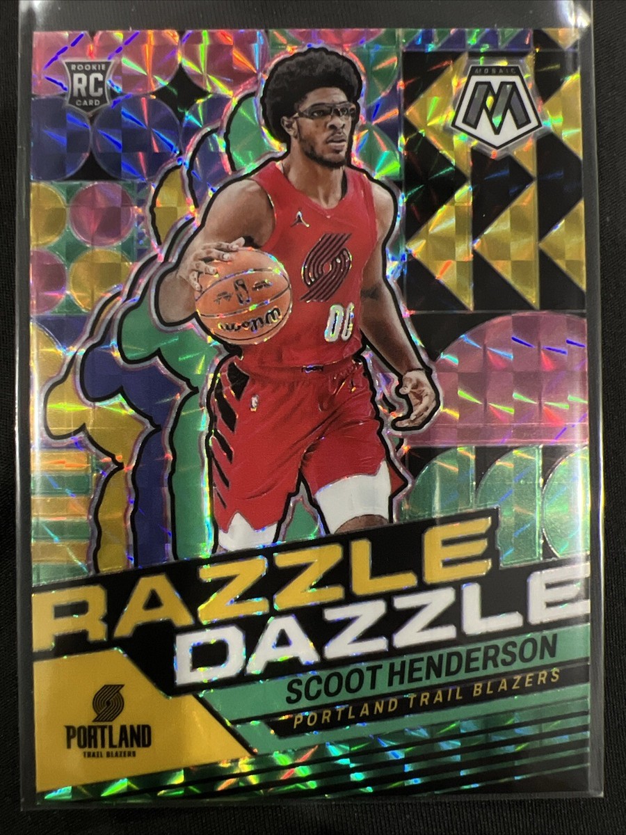 2023-24 Panini Mosaic Scoot Henderson #1 Razzle Dazzle Rookie RC