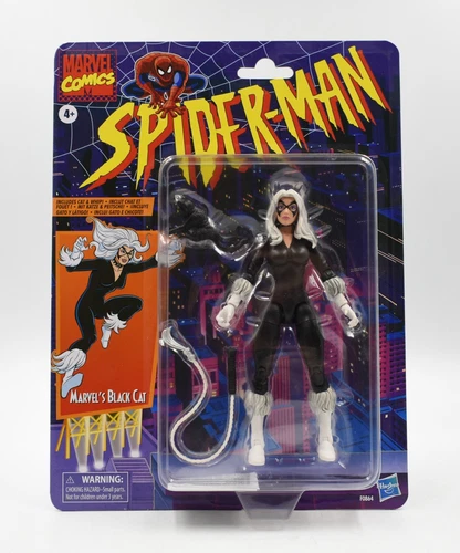 Figura de acción Marvel Legends Spider-Man Retro Wave Black Cat