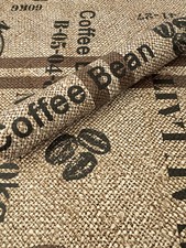 PVC Tischdecke BRASIL Wachstuch braun Kaffeesack Eckig - Breite x Länge wählbar