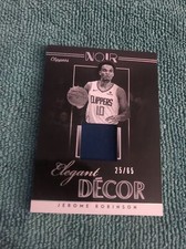 2018-19 Panini Noir Elegant Décor Jerseys /65 Jerome Robinson #ED-JRB Rookie RC