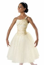 Stunning Weissman Romantic Tutu, Cream/Beige w/glitter Size Medium Child EUC 