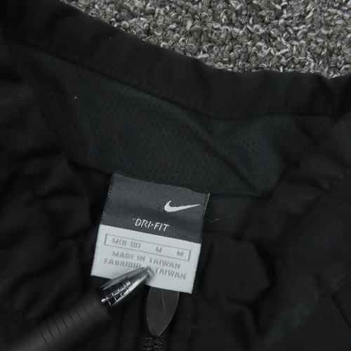 Nike Jacket Girls Medium Black Dri-Fit Full Zip Mock Neck Long Sleeve Gym Youth - Picture 10 of 10