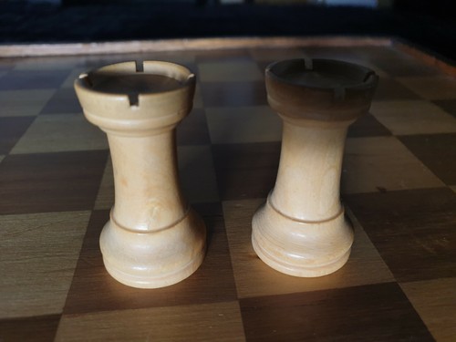 breite Staunton Holz Schachfigur SCHACH ERSATZTEIL LAGER - Hartholz Turm 2 hell - Bild 3 von 9