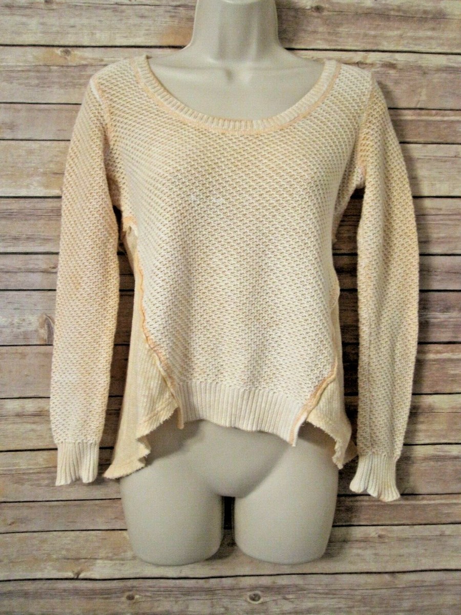 We The Free Sweater Peach Free People Thermal Knit Long