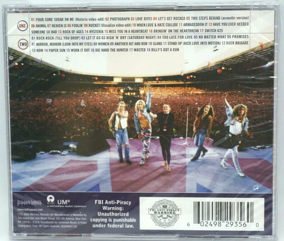 Def Leppard : Rock Of Ages (The Definitive Collection) 2CD Album - ARMAGEDDON IT - Image 2 of 3