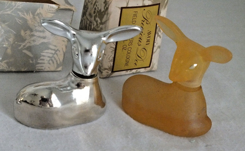 Avon 4 EMPTY Precious DOE and Silver Fawn bottles decanters vintage with boxes - Picture 3 of 3