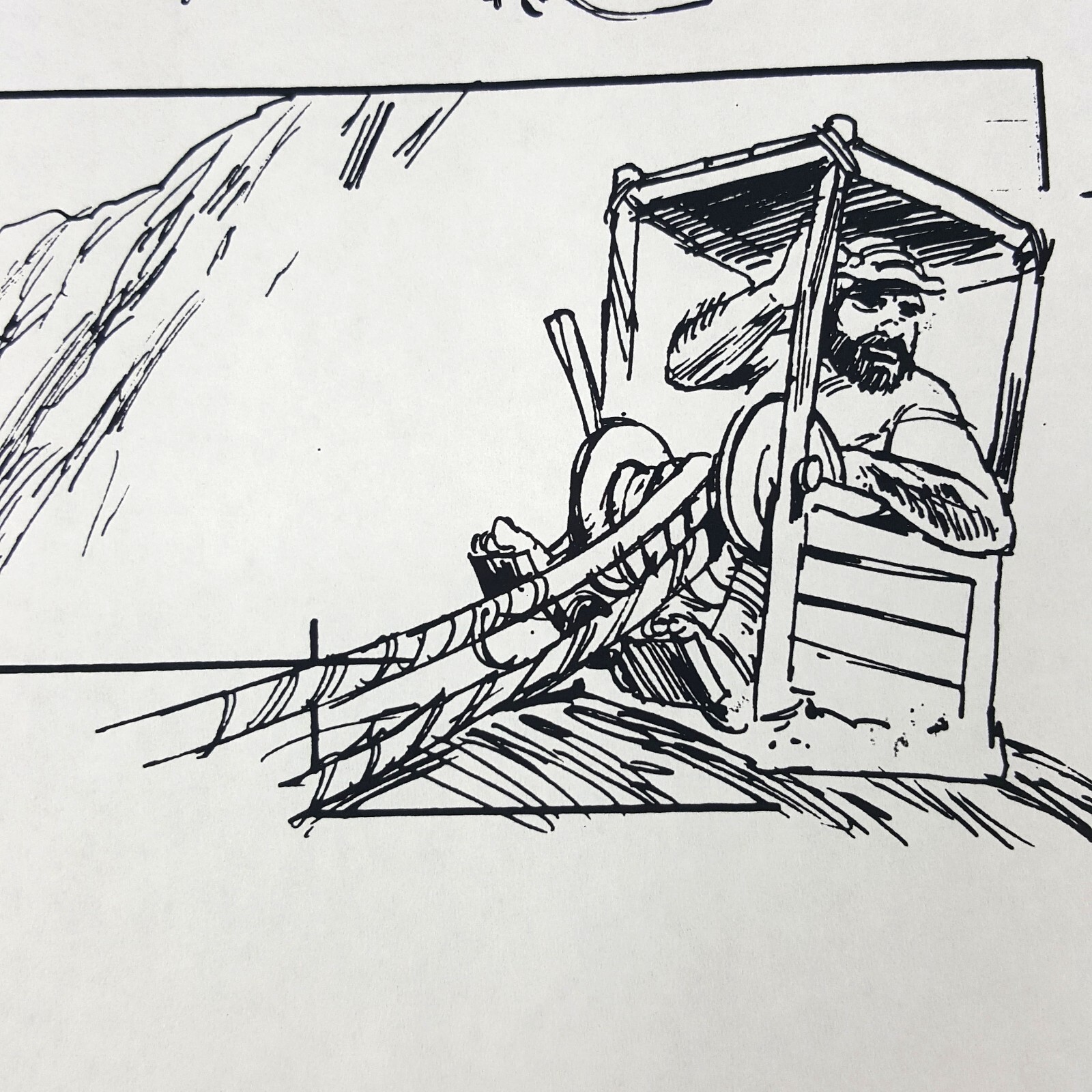 Image 6 of The Flintstones (1994 Film) Production Used Storyboard, Bronto Crane, COA