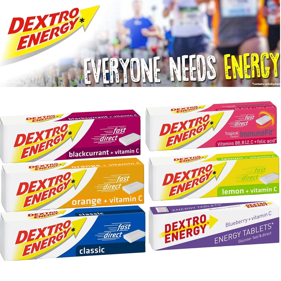 Dextro Energy Dextrose Tablets 47g , Choose Yours