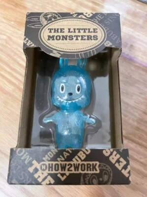 HOW2WORK THE LITTLE MONSTERS MINI LABUBU Clear Blue H9CM Figure