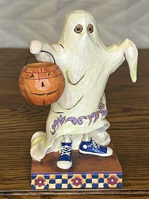 Jim Shore Halloween Ghost Trick Or Treat Smell My Feet Figurine 2010