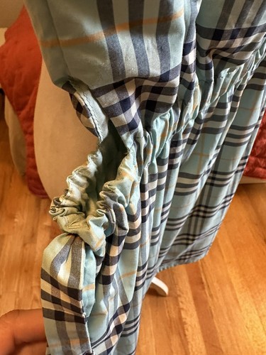 Burberry dress for girls with turquoise checks size 10y Worn Once! Bloomingdales - Picture 7 of 10