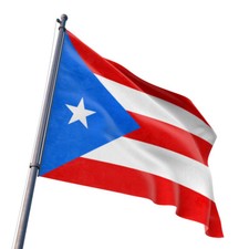 Puerto Rican Flag of Puerto Rico 3 X 5 Feet With Brass Grommet Indoor Outdoor