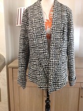 Matthew Williamson Jacquard Bronze Mix Chain Hanging Jacket Size-16 Bnwt (d1)