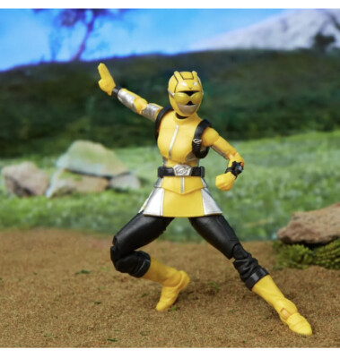 Power Rangers Lightning Collection, Beast Morphers Gold Ranger, Figura de acción coleccionable con accesorios, 15 cm