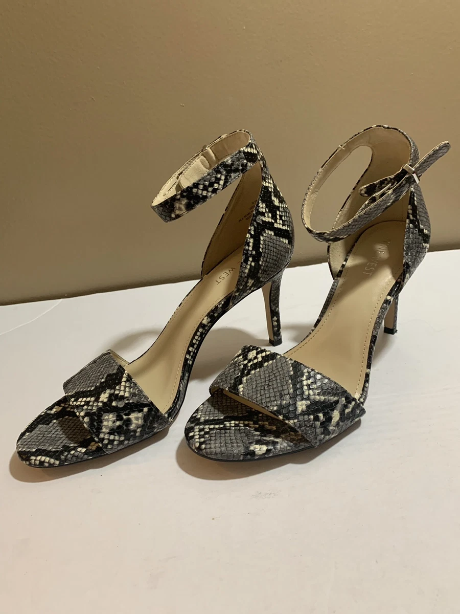 Nine west snake shop print heels