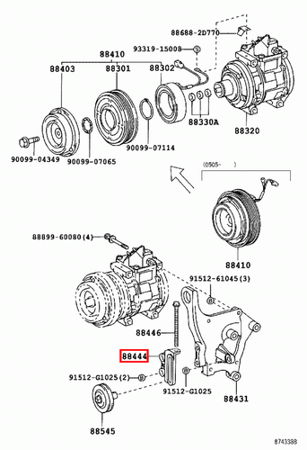 Genuine Toyota LandCruiser 79 78 Series HDJ 1HD 4.2 Diesel Idle Pulley Bracket - Picture 5 of 7
