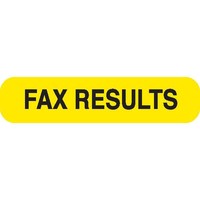 fax Results Yellow Medical Label Black Text 1.625 X 0.375 1000 Pk on sale fax Results Yellow Medical Label Black Text 1.625 X 0.375 1000 Pk on sale