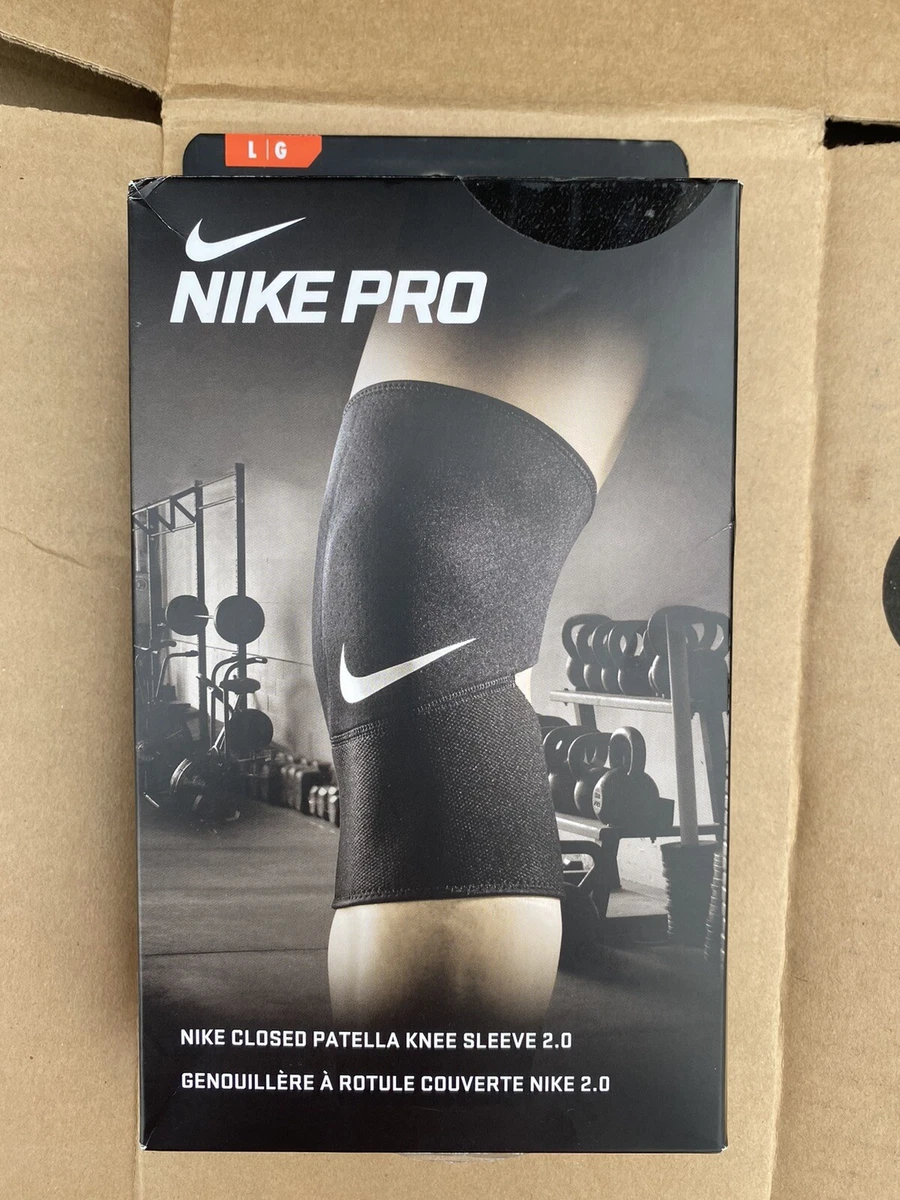 Nike Pro Closed Patella Knee sleeve 2.0 Black Size L New