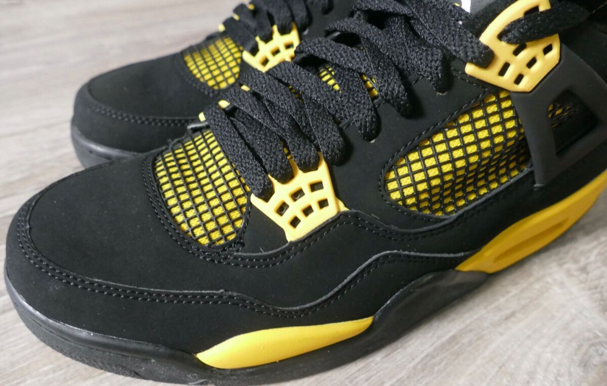 NEW Nike Air Jordan 4 Retro LS Thunder 8.5US 314254 071 2006 NEW Nike Air Jordan 4 Retro LS Thunder 8.5US 314254 071 2006
